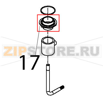 Ghiera fissaggio supporto torretta lavaggio Teikos TS983 Ghiera fissaggio supporto torretta lavaggio Teikos TS983Запчасть на деталировке под номером: 17