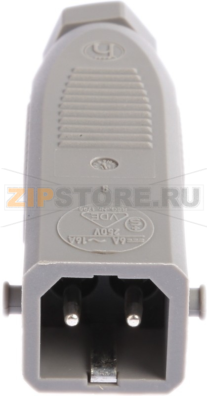 Разъем прямоугольный 16 А, IP54, 2 контакта Hirschmann STAS 20 