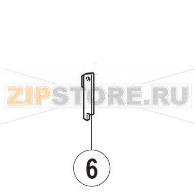 Vapour baffle UXT-10A                                    Vapour baffle Hobart UXT-10AЗапчасть на сборочном чертеже под номером: 6Название запчасти на немецком языке языке: Vapour baffle Hobart UXT-10A