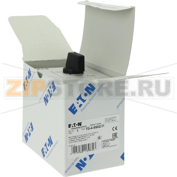 Переключатель, контакты: 8, 20 A, 60°, с фиксацией, монтаж на поверхность Eaton T0-4-8902/I1 