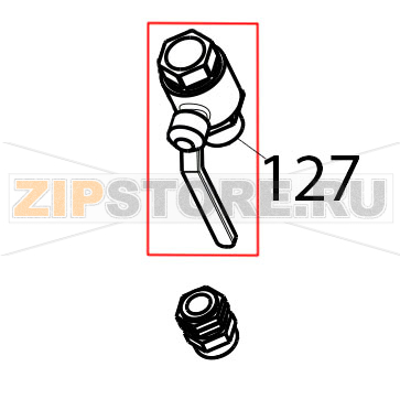 Valvola sfera FF 1&quot;&quot; leva rossa&quot; Tecnoinox FRS70E7 Valvola sfera FF 1"" leva rossa" Tecnoinox FRS70E7Запчасть на деталировке под номером: 127