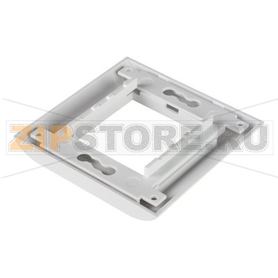 Лицевая рамка для мод. Mosaic, 80х80мм, бел. 