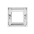 Лицевая рамка для мод. Mosaic, 80х80мм, бел. - Лицевая рамка для мод. Mosaic, 80х80мм, бел.
