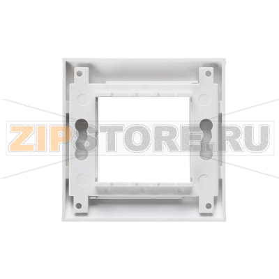 Лицевая рамка для мод. Mosaic, 80х80мм, бел. 