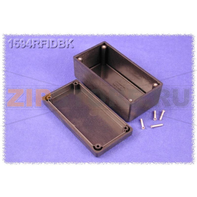 Корпус 131x66x55 мм, материал: пластик, черный, 1 шт Hammond 1594RFIDBK 
