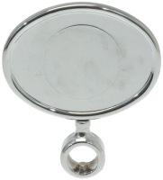 OVAL HORIZONTAL CHROMEPL. BADGE HOLDER