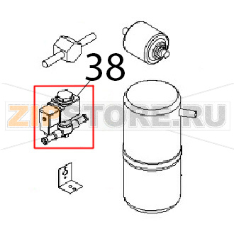 Defrost sol. valve Angelo Po IA51 Defrost sol. valve Angelo Po IA51Запчасть на деталировке под номером: 38
