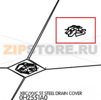 St.Steel drain cover Unox XBC 605
