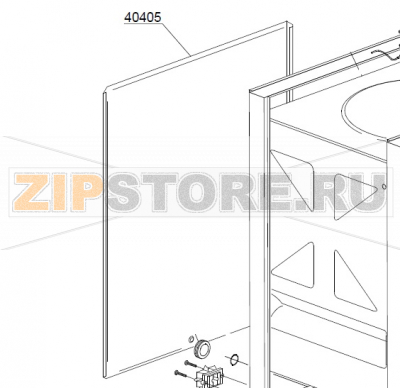Back panel DIHR GS 40 Back panel DIHR GS 40Запчасть на деталировке под номером: 40405Название запчасти на английском языке: Back panel DIHR GS 40
