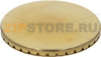 BURNER CAP PERFORATED BRASS POLISHED
