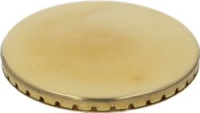 BURNER CAP PERFORATED BRASS POLISHED