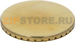 BURNER CAP PERFORATED BRASS POLISHED 