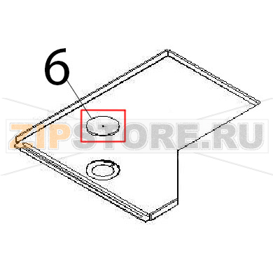 Oven plate hole cover Angelo Po 1G1PE1E Oven plate hole cover Angelo Po 1G1PE1EЗапчасть на деталировке под номером: 6