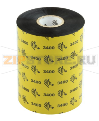 Риббон 3400 High Performance Wax Resin Black 102 мм/ 450 м Термотрансферная лента красящая (риббон) 3400 High Performance Wax Resin Black 102 мм/ 450 мКаталожный номер: 03400BK10245