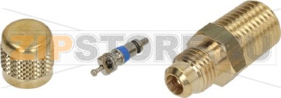 ACCESS VALVE 1/4sae x 1/4npt 