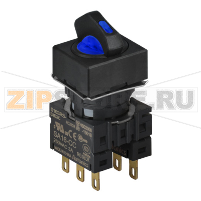 Переключатель селекторный, Ø отверстия: 16 мм Autonics S16SRS-S2B2C 