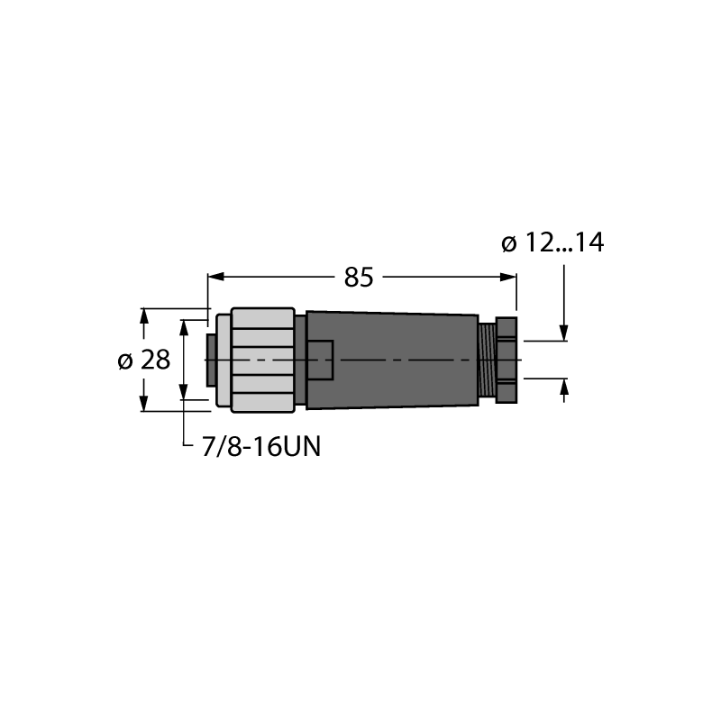 Разъем разборный Turck BKV4140-0/16 