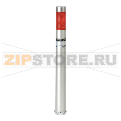 Колонна сигнальная c СИД модулем, светодиодная, алюминиевая, компактная, Ø: 25 мм, режим работы: постоянное/мигающее свечение Autonics PLDLF-101-R 