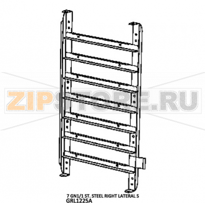 7 GN1/1 St. Steel right lateral S Unox XVC 505E 7 GN1/1 St. Steel right lateral S Unox XVC 505EЗапчасть на деталировке под номером: 51Название запчасти на английском языке: 7 GN1/1 St. Steel right lateral S Unox XVC 505E