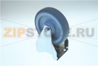 Bockrolle   125mm Plattenbefestigung  Ge