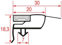 GUARNIZIONE AD INCASTRO 675x635 mm