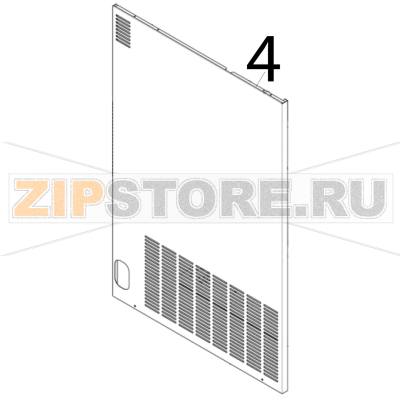 Left side panel Scotsman B 7040 Left side panel Scotsman B 7040Запчасть на деталировке под номером: 4