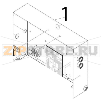 El. board Angelo Po FM611E1 El. board Angelo Po FM611E1Запчасть на деталировке под номером: 1