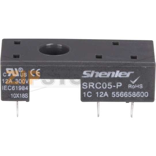 Цоколь для печатных плат для 1 контактных реле R2G, 12A Shenler SRC05-P 
