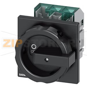 SENTRON, Molded case switch 3LD5 UL, Main switch, 3-pole, certified according to UL489 UL60947-4-1 and IEC60947-3, UL: 30A, SCCR 50kA at 480VAC, Operating power at 480VAC 3-phase: 20hp, IEC: 32A, Operating power at AC-23A at 400V: 15kW, front-mounted, rot 