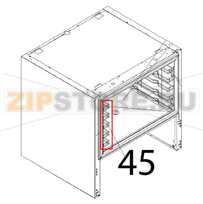 Rack LH Angelo Po DS31 Rack LH Angelo Po DS31Запчасть на деталировке под номером: 45