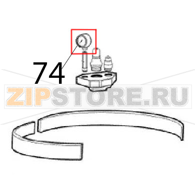 Pressure gauge 0-1 bar Angelo Po 31PIE6 Pressure gauge 0-1 bar Angelo Po 31PIE6Запчасть на деталировке под номером: 74
