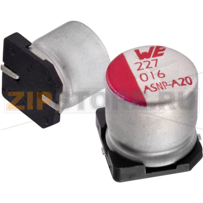Конденсатор электролитический 33 мкФ, SMD, 6.3 В, 20%, 4x5.5 мм Würth Elektronik WCAP-ASLU 