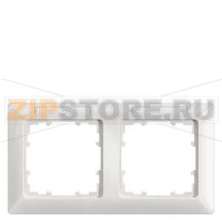 DELTA LINE ТИТАНОВО-БЕЛЫЙ РАМКА 2-МЕСТНАЯ 151X80MM ГОРИЗОНТАЛЬНАЯ С ПОЛЕМ ДЛЯ НАДПИСИ Siemens 5TG2552-1