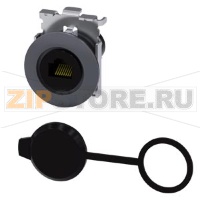 Разъем RJ45, 30 мм, матовый металл, цвет: песчаный серый Siemens 3SU1960-0GB80-0AA0