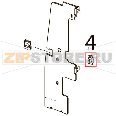 Edge guard EDS-3 Toshiba TEC B-SX4T-GS20-QM-R Edge guard EDS-3 Toshiba TEC B-SX4T-GS20-QM-RЗапчасть на деталировке под номером: 4