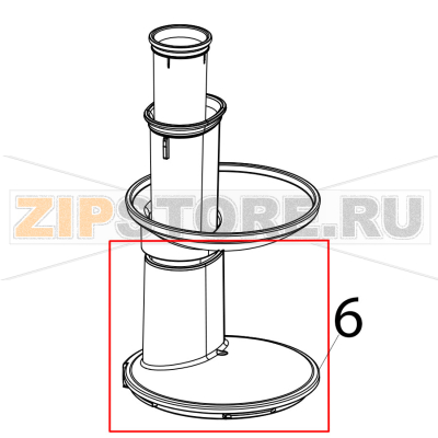Lid bowl KitchenAid 5KVJ0111ECA Lid bowl KitchenAid 5KVJ0111ECAЗапчасть на деталировке под номером: 6