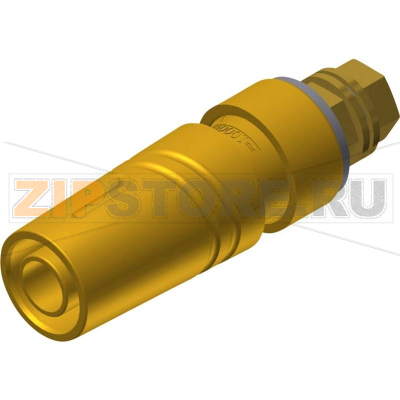 Гнездо лабораторное, Ø (контакта): 4 мм, желтое, 1 шт Hirschmann SAB 2600 G M4 Au 