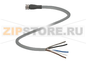 Кабель датчика-исполнительного устройства Cable socket, shielded V3-GM-1,5M-PUR-ABG Pepperl+Fuchs Описание оборудованияFemale cordset, M8, shielded