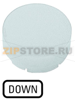 Линза для кнопок с подсветкой, выступающая белая, ВНИЗ Eaton M22-XDLH-W-GB4