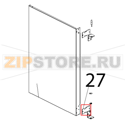 Controstaffa porta Unox XV 703G Controstaffa porta Unox XV 703GЗапчасть на деталировке под номером: 27