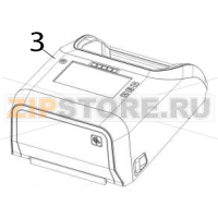 Cover assembly with LCD (includes media window) Zebra ZD621R RFID Thermal Transfer