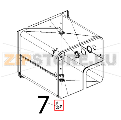 Angolo facciata muffola inox Unox XVC 204 Angolo facciata muffola inox Unox XVC 204Запчасть на деталировке под номером: 7