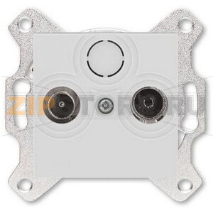 Розетка оконечная TV-R, серая ABB 2CHH083503A6016 