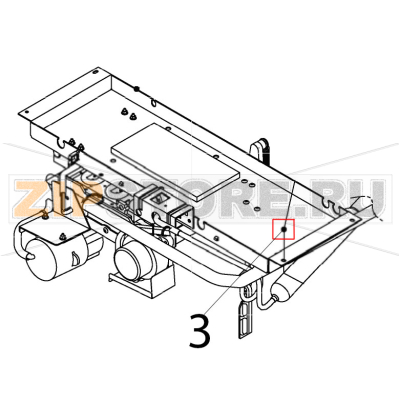 Truss head tapping screw T2 Hoshizaki IM-65NE Truss head tapping screw T2 Hoshizaki IM-65NEЗапчасть на деталировке под номером: 3