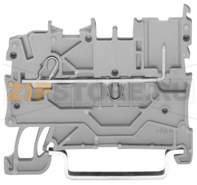1-проводные / 1-контактные базовые клеммы; для DIN-рейки 35 x 15 и 35 x 7,5; Push-in CAGE CLAMP®; 1,00 mm; серые Wago 2020-1201 