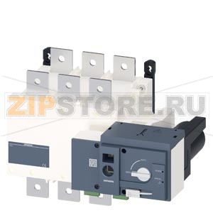 Дист.управл.переключатель нагрузки (RTSE) Ue: AC 415V Ith: 630A 3-P 50/60 Hz Siemens 3KC4346-0EA21-0AA3 