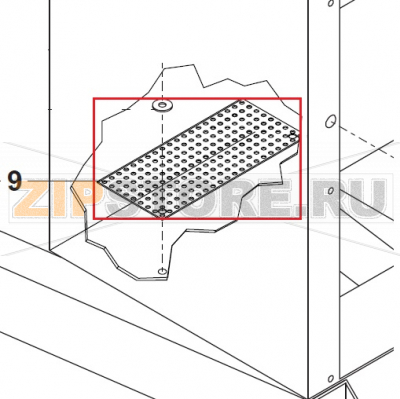 Grate for 30-100L Bear Varimixer AR40 VL-1S                                                                                  Grate for 30-100L&nbsp;Bear Varimixer AR40 VL-1SЗапчасть на сборочном чертеже под номером: 9Название запчасти на датском&nbsp;языке: Grate for 30-100L Bear Varimixer AR40 VL-1S