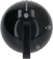 KNOB NARDI BLACK ø 35 mm