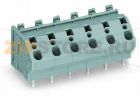 Клемма на печатную плату; 4 mm; Шаг контактов 10 мм; 5-пол.; CAGE CLAMP®; опция объединения; 4,00 mm; серые Wago 745-205