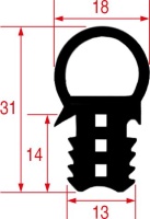 УПЛОТНИТЕЛЬ ДВЕРИ ПЕЧИ 755X610ММ MKN 10012490